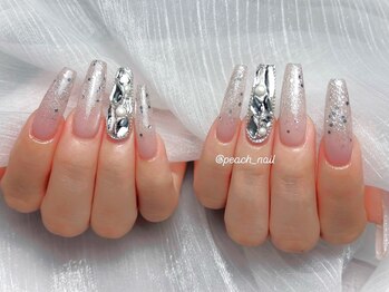 ピーチネイル 西日暮里(Peach Nail)の写真/【ストーン&パーツつけ放題¥6480～】持ち込みデザインならPeach nail(ピーチネイル)にお任せ!西日暮里2分