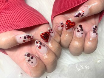 グリスター(Glister)/ハートホロネイル