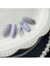 セプトネイル 函館店(SEPT NAIL)/8月大人可愛いサンプル　3