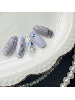 セプトネイル 函館店(SEPT NAIL)/8月大人可愛いサンプル　3