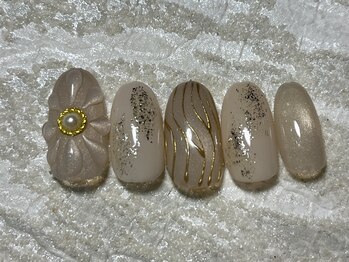 ネイルサロン メイプル(Nail Salon maple)/ぷっくりフラワー