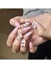 【Handネイル】4本アート(オフ込み/持ち込み可)¥6,500→¥6,400