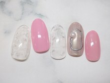 リボン 立川店(Ribbon)/定額SimpleArt スモーキーピンク