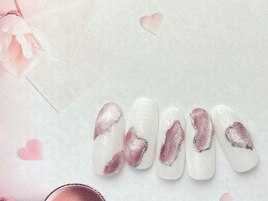 ホワイト×ピンク