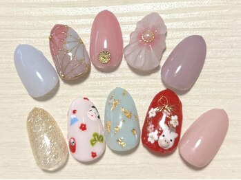 マール(MeaR)の写真/<オフ/ケア込>アート4本¥6600◆持ち込みOK！ちび爪に映える繊細なアート★短い爪にも似合うデザイン豊富◎
