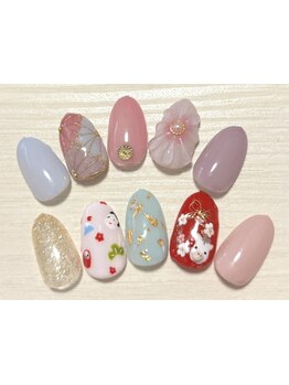 ショートネイルデザインが豊富