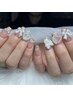 《HAND》期間限定♪上品で可愛いガーリーネイル(チップ長さ出し)5500円
