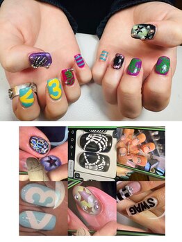 WOMIAO NAIL大塚《オミアウ》【パーツ無限つけ放題】持ち込み/長さだし/パラジェル/