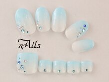 ネイルズ(nAils)/アイスブルーグラデーション