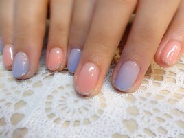 うるつやグラデーションネイル♪