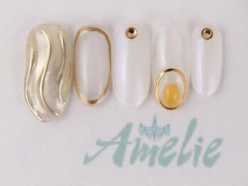 アメリ(Amelie)/うねうね/ミラー/クリア/白