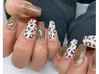 ソンリエ 青竹店(SONRiE)/ヒョウ柄ネイル