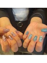 プラチナムドール 京都駅前店(PLATINUMDOLL)/自爪風ネイル スキニーフレンチ