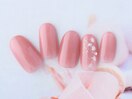  桜アート付ワンカラー6600円