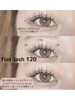 ラッシュアンドワックス ブレイブニューヨーク(Lash&Wax Brave nyc.)/flat lash 120本