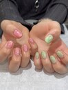 アシメワンカラー