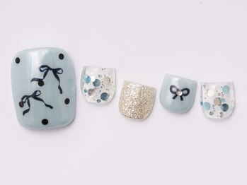 アイ ネイルズ 天神店(I nails)/ガーリーブルー　￥8800
