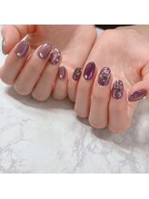 ブラン(blanc)/パープルネイル