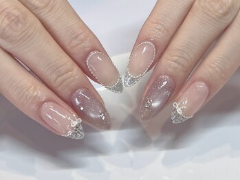 アイミーモア 国立店(aimer more)の写真/長さだし10本OK!全メニュー希少ウォーターケア付でモチ・輝きUPで!自爪の健康×圧倒的美フォルム◎