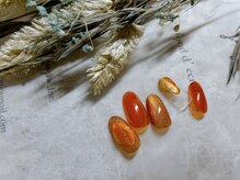 キキネイル たまプラーザ店(kikinail)/10月定額A べっこう飴ネイル