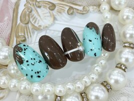チョコミントネイル◆￥7990