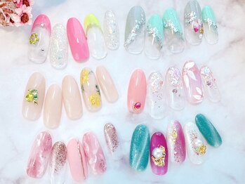 ラルネイル 大宮(Lull. nail)/#春ネイル#お花ネイル