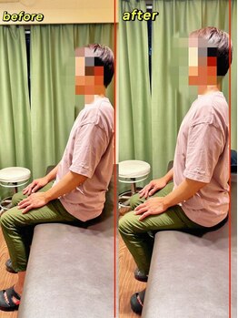 アンティオール 中目黒店/猫背も改善します!☆