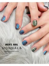 モナールアンド(MONNAL&)/水しぶきネイル