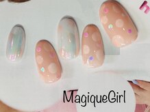 ネイルサロン マジックガール(Nail Salon MagiqueGirl)/【水玉ネイル】¥9,980