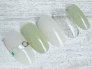 シンプルワンポイントネイル