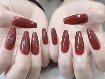 フォフォネイル 自由が丘(Fofo nail)/秋のボルドーネイル