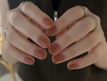 エーナイン 手稲店の写真/【新規*他店オフ無料】シンプルネイル￥3300!!/シンプル定額デザイン￥3500