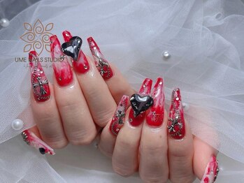 ウメネイルスタジオ(UME NAIL STUDIO)/* 長 さだしやり放題×つけ放題