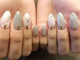 大理石×グレー