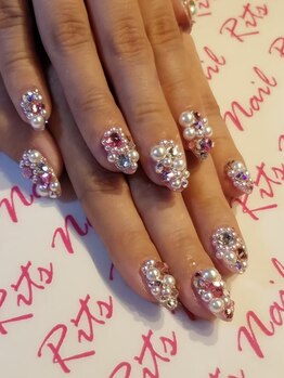 ローラネイル(Roller nail)/ジェルストーン乗せ放題コース