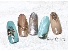 ローズクォーツ(Rose Quartz)/定額Bアートコース ¥7,700