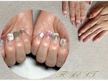 フォレスト(FOREST Hair&Nail)/カラフルマグネットネイル