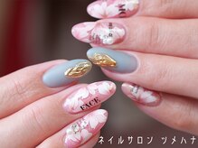 ツメハナの雰囲気（桜モチーフのフラワーアートデザイン♪）