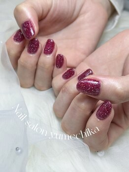 ネイルサロン　ユメチカ/存在感バッチリフラッシュネイル