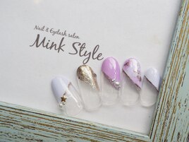 斜めフレンチネイル