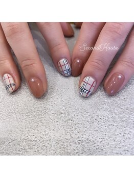 チェックネイル(^-^)