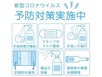 リンフェイス 浦安店(RINFACE)/新型コロナウイルス感染予防対策