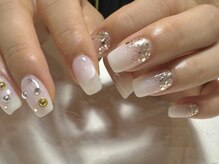 デューネイルスタジオ(dew nail studio)/ホワイトアシンメトリー