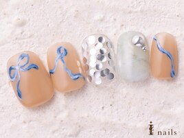 ニュアンスリボンシルバー8480円