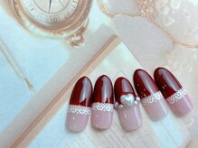 ネイルサロン&スクール ジーナ(GINA)/レースが可愛いガーリーネイル