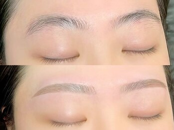 ロレインブロウ 太田店/眉毛ワックス＋間引きカット