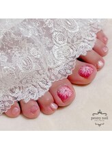 ピオニーネイル(peony nail)/ダリア　フットネイル