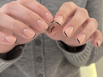 サンジュウヨン(34)/黒スキニーフレンチ パラジェル