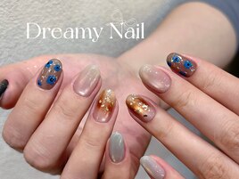 フラワー×べっ甲ニュアンス