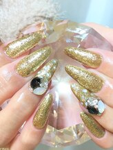 ネイルサロン べルフ(nail salon Verf)/冬★キラキラゴールド